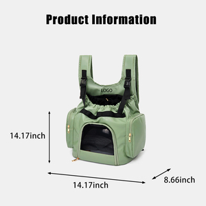 Yeni taşınabilir Pet sırt çantaları ve çanta köpek taşıyıcı Oxford su geçirmez hafif depolama cepler özel Logo - Product Image 4