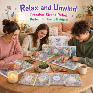 Coffret de livres de coloriage pour adultes KAIX Secret Garden, 8 thèmes populaires, <span class=keywords><strong>pages</strong></span> anti-stress pour adolescents, vente en gros pour boutiques de cadeaux - Product Image 2