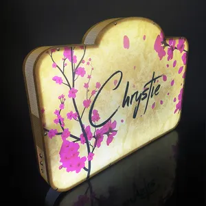 Factory Direct Wholesale Plum Blossom Pattern Can Be Customized Bottle Service Presenter Sign Bottle Presenter