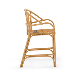 Silla con lazo de ratán natural bohemio personalizada al por mayor tejida a mano fabricante vietnamita sala de estar segura para niños - Product Image 3