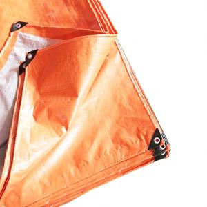 Imprimé Fabricant <span class=keywords><strong>Pas</strong></span> <span class=keywords><strong>Cher</strong></span> Prix En Plastique Orange PE Bâche - Product Image 1