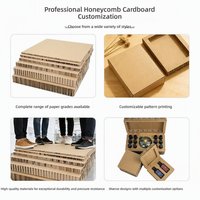 Scatola Regalo in Carta Kraft a Nido d'Ape, Confezione Regalo Ecologica e Biodegradabile Stile Libro