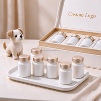 Boîte Cadeau Luxe Personnalisée avec Logo pour Compléments Nutritionnels pour Animaux – Ensemble d'Emballage Bouteille de Vitamines et Compléments Santé pour Chiens et Chats