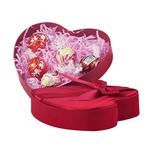 Caja en Stock con MOQ Bajo, Caja en Forma de Corazón con Lazo de Lujo y Superficie de Tela, Caja de Embalaje Clásica para el Día de San Valentín y Navidad - Product Image 4