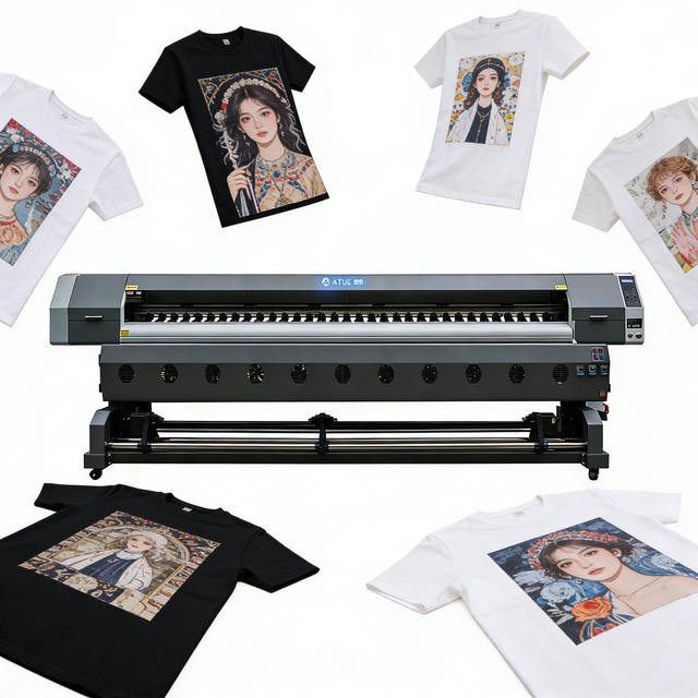 High Speed Large Format 3.2m DTF Solvent Inkjet Printer 8pc 512i Printhead with 1 Year Warranty