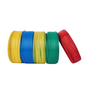 Alta calidad Rv Rvv Bv Bvr 1,5 2,5 4 6 10 16 Mm2 450/750V Carcasa de núcleo de cobre de alta pureza Cable eléctrico y Cable