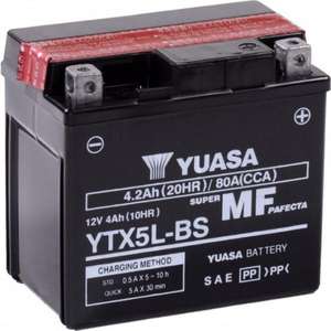 Nouvelle batterie de moto Yuasa Ytx5l Bs 12V 4Ah AGM 80A CCA 48Wh - Product Image 1