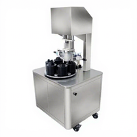 Machine de capsulage automatique pneumatique pour bouteilles et bocaux en verre avec couvercles métalliques, scelleuse à vis sous vide, modèle 304