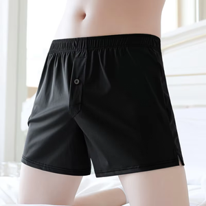 SQINUSQN/Lion Chino 7A, pantalones <span class=keywords><strong>Aro</strong></span> de seda helada de verano para hombre, ropa interior fresca transpirable para el hogar, pantalones de salón de tela de punto antibacteriano - Product Image 1