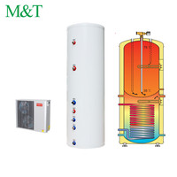 Réservoir d'eau chaude 200l, pompe à chaleur air-eau, réservoir d'eau en acier inoxydable, ROHS CE ISO9001