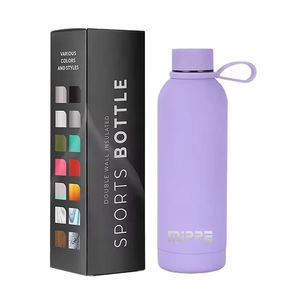 Bouteille d'eau sport isotherme en acier inoxydable de 16 oz à petite ouverture, grande capacité, portable, avec logo personnalisé, pour la rentrée scolaire et l'extérieur - Product Image 5