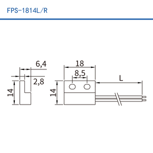 HKFAST FPS-1814L/R Interrupteur de proximité à commande magnétique en 2 parties - Product Image 2