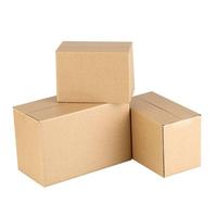 Grandes boîtes en carton recyclables avec impression évanescente, style dossiers, différentes tailles, emballage ondulé pour usage domestique