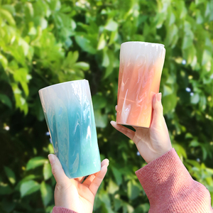 Minion glaçure <span class=keywords><strong>de</strong></span> couleur <span class=keywords><strong>de</strong></span> style nordique bon marché tasses à café <span class=keywords><strong>de</strong></span> voyage personnalisées en porcelaine <span class=keywords><strong>de</strong></span> Noël en plein air avec couvercles - Product Image 5