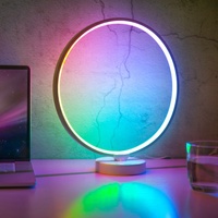 Lampu meja program baru hadiah liburan produk pintar ide RGB suasana hati lampu meja desain mewah Modern berubah warna malam