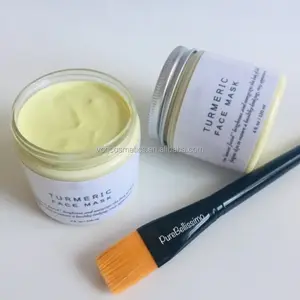 Marque privée Masque De Visage de Curcuma Éclaircissant Masque au Curcuma et Argile De Bentonite Masque Facial Pour Cicatrice D'acné Taches Sombres