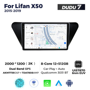 Mekede Dudu6 Dudu7 12 + 512GB Xe Hệ Thống Âm Thanh Stereo Cho <span class=keywords><strong>Lifan</strong></span> <span class=keywords><strong>X50</strong></span> 2015 2019 Xe Đa Phương Tiện Máy Nghe Nhạc DSP Bộ Vi Xử Lý Âm Thanh - Product Image 2