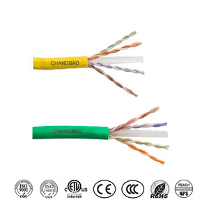 สายแลน CMP PLENUM UTP CAT6 23AWG BC+FEP แบบมีฉนวน FEP และฉนวนภายนอกแบบ CMP PVC สาย CAT6 23AWG UTP PLENUM CMP - Product Image 6