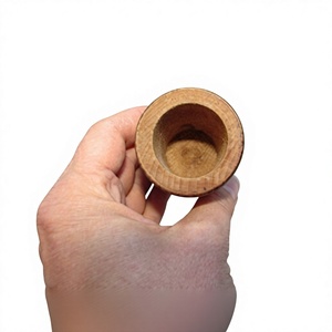 Wooden Mortar <b>and</b> Pestle <b>Set</b> | Natural Wooden <b>Spice</b> Grinder & <b>Herb</b> Crusher | Handmade Kitchen Grinding Bowl with Pestle - Product Image 2