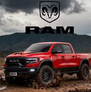 Traction Hobby KM 1/8 Dodge RAM 1500 RC Crawler, Camioneta Todoterreno con Motor sin Escobillas, Eje Metálico con Bloqueo de Diferencial, Modelo de Auto para Aficionados, RTR - Product Image 1