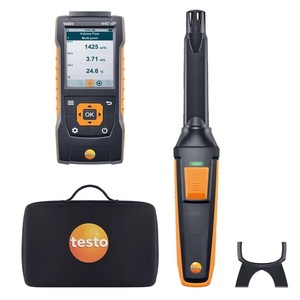 Moniteur de qualité de l'air intérieur Testo 440 avec mesure de la température et de la vitesse pour les tests de ventilation - Product Image 3