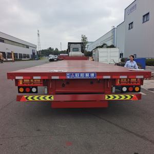 Commercio all'ingrosso della fabbrica su misura 50 Ton e 80 Ton 3 assi a pianale basso semirimorchi per autocarri commerciali personalizzati - Product Image 6