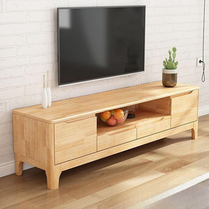 Mueble para <span class=keywords><strong>TV</strong></span> de Madera Maciza Nórdica, Moderno, Minimalista, Multifuncional, para Sala de Estar, Unidad de Entretenimiento, Almacenamiento para el Hogar - Product Image 2