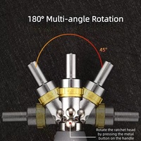 Jeu de tournevis à cliquet multifonctionnel professionnel industriel OEM durable, 15 pièces, embouts fendus, Phillips, hexagonaux, Torx