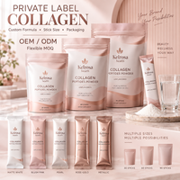 Poudre de collagène hydrolysé en vrac, sachet de collagène en poudre, fabricant OEM, étiquette privée