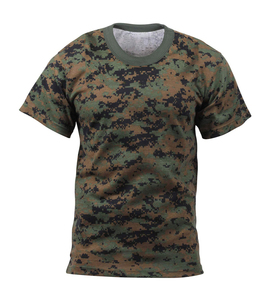 Camiseta de camuflaje Camiseta de cuello redondo de ajuste regular - Product Image 4