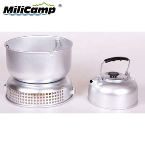 轻型便携式户外野营燃气灶铝炊具套装 - Product Image 2