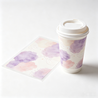 Film de transfert thermique par sublimation imprimable pour gobelets, adapté aux presses thermiques