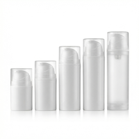 Flacon pompe sans air en PP mat personnalisé avec logo, 49 mm, mono, à clipser, vide, pour cosmétiques, gel, lotion, crème, nettoyant