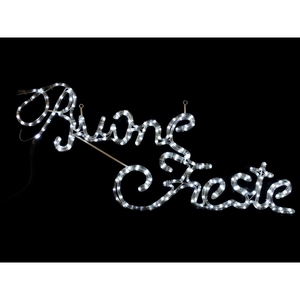 HAPPY HOLIDAYS WRITING 224 LEDS BLANC GIVRE 82X42CM - Product Image 1