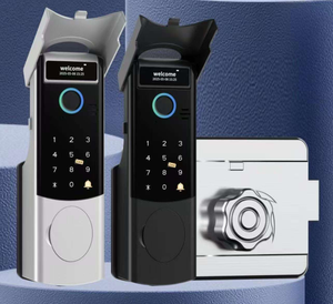Cerradura Inteligente para Puerta de Apartamento Tuya con Wifi, Antirrobo, Impermeable, con Doble Cilindro, Huella Dactilar y Tecnología <span class=keywords><strong>Carmen</strong></span> - Product Image 1