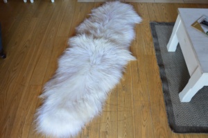 Trắng tự nhiên đôi Icelandic da cừu Thảm dài len tuyệt vời Thảm Scandinavian phong cách da cừu da khu vực thảm - Product Image 5