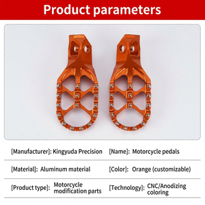 Pedales Anchos Antideslizantes de Aluminio Aeroespacial CNC OEM, Personalizados, Ligeros y con Diseño Hueco para Honda <span class=keywords><strong>CB500X</strong></span> CB650R Scrambler Str - Product Image 1