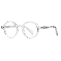 TYSD-LS094 Sampel Gratis Kacamata Bulat TR+CP Bingkai Optik untuk Semua Bentuk Wajah Pria Kacamata Spectacles Eyewear dengan Tangkai Pegas
