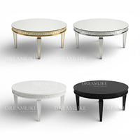 Table à manger en acier inoxydable avec plateau en verre trempé, design contemporain, durable et facile à nettoyer, idéale pour les événements, les hôtels, les mariages et la location.