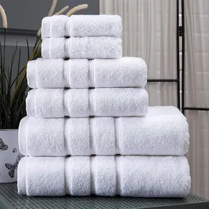 Wholesale Hotel Bath Towel Set Luxury Adult Microfibre Beach Home White 70*140Cm Cotton Hotel Bath Towel Sets