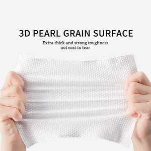 Serviette jetable de haute qualité 100 % <span class=keywords><strong>coton</strong></span> pur biodégradable pour soins du visage, spa, salon de beauté, lavage doux des mains - Product Image 2