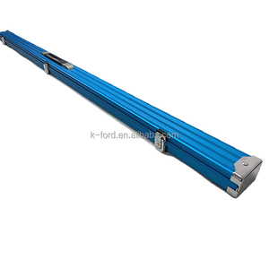 Cina OEM produttore Custom Cue Box in alluminio bastone da biliardo borsa in PVC tessuto marrone rosso blu argento nero colore stecca da piscina custodia - Product Image 3