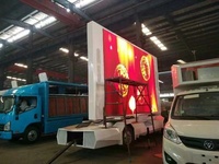 Écran LED publicitaire pour voiture, grand écran sans soudure, 22 pouces, écran de diffusion mobile LED ultra-large embarqué, noir, 5180x1760x2820mm