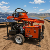Vente en gros de petites plateformes de forage de puits d'eau portables de 100m, 150m, 180m, 200m, machine de forage de puits