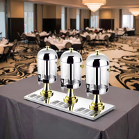 Distributeur automatique de jus et de thé au lait en gros, en acier inoxydable, sur trépied, avec robinet froid, pour hôtels et banquets