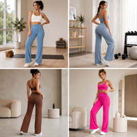Celana Yoga Wanita High Waisted Bernapas, Pinggang Elastis, Mengangkat Bokong, Ramah Lingkungan, Menyerap Keringat, Activewear, Logo Custom