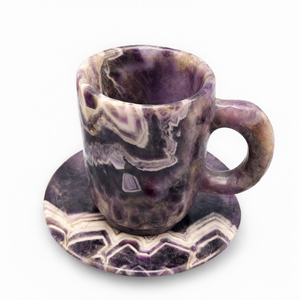 Gift a Chevron Amethyst <b>Tea</b> <b>Cup</b> & <b>Saucer</b> - ONLY 1 <b>Cup</b> <b>and</b> 1 <b>Saucer</b> - Product Image 2