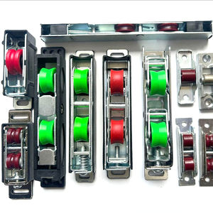 Rouleau muet en plastique à roue unique avec base utilisée dans les portes coulissantes Poulie de fenêtre de porte coulissante - Product Image 1