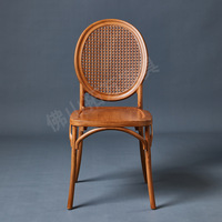 Chaise de salle à manger moderne européenne écologique avec dossier en maille et design en rotin, chaise de loisirs simple pour café, hôtel et usage domestique