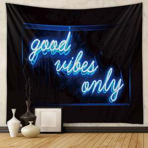 <span class=keywords><strong>Tapisserie</strong></span> « Funny Words Good Vibes Only Pink Welcome to the Shitshow » pour Fête, Art Adolescentin, <span class=keywords><strong>Salon</strong></span>, Dortoir - Product Image 1
